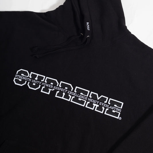 Moletom Supreme Collegiate Acronym Preto