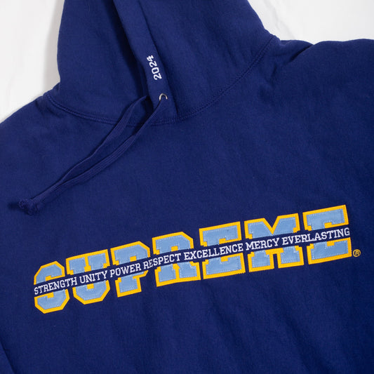 Moletom Supreme Collegiate Acronym Roxo