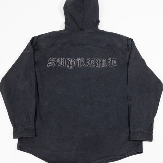 Jaqueta Supreme Hooded Denim Preto