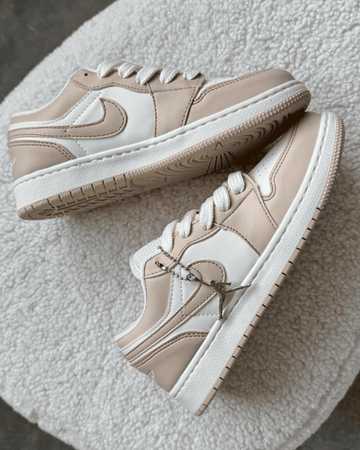 Tênis Jordan Low Nude com Duas Opções de Cadarço